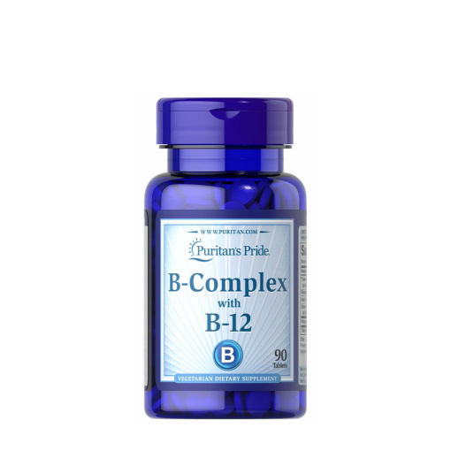 Puritans Pride Vitamin B-Complex and Vitamin B-12 (90 Tablets)