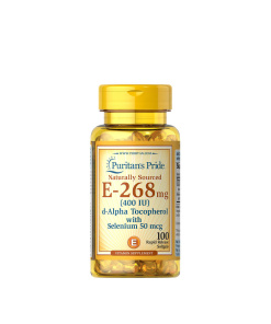 Puritan's Pride Vitamin E-with Selenium 400 IU Natural (100 Softgels)