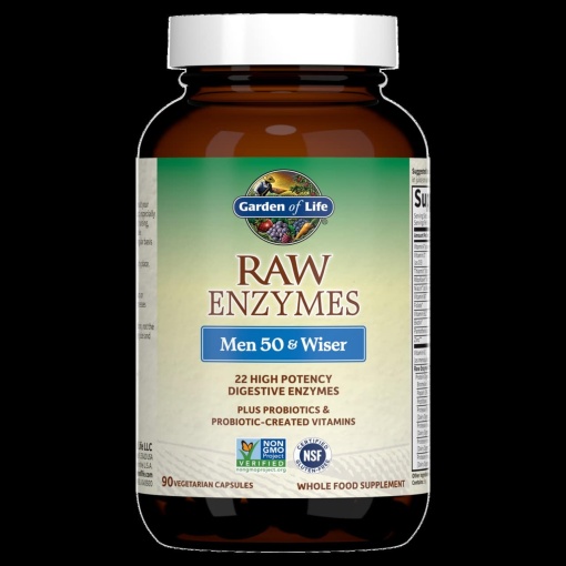 Garden of Life - Raw Enzymes for Men 50 & Wiser - 90 Vcaps - Image 3