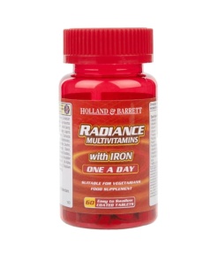 Radiance Multi Vitamins & Iron One a Day - 60 tabletter
