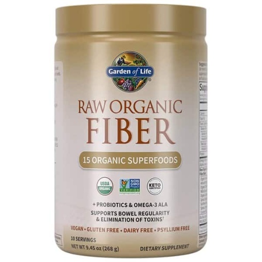 Rå økologisk fiber - 268 g