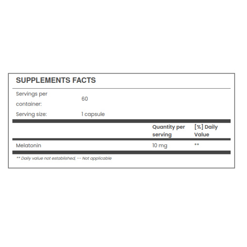 Swanson - Melatonin Triple Strength 10 mg - 60 Capsules - Image 3