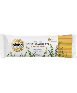 Fuldkornsspaghetti af spelt - 500g