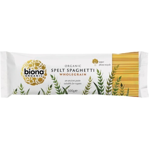 Fuldkornsspaghetti af spelt - 500g