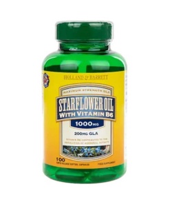 Starflower Oil 1000mg med vitamin B6 - 100 kapsler