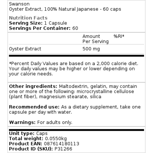 100% naturligt japansk - 60 kapsler