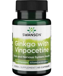 Ginkgo with Vinpocetine Standardized - 60 caps