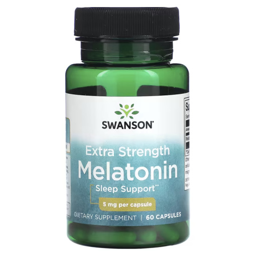 Swanson - Melatonin 5mg - 60 kapsler