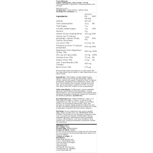 Trace Minerals - Liquid Calcium/Magnesium/Zinc - Image 2