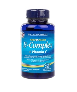 vitamin b kompleks plus vitamin c timed release - 250 tabletter