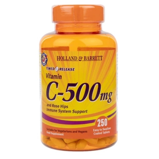 c-vitamin med tidsbegrænset frigivelse med bioflavonoider