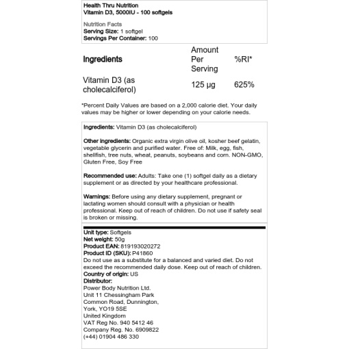 5000 IE - 100 softgels