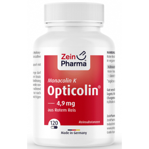 Monacolin K Opticolin - 120 vegetabilske kapsler