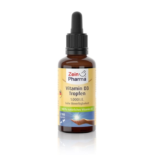 Zein Pharma - Vitamin D3 Drops, 1000 IU - 50 ml - Image 3