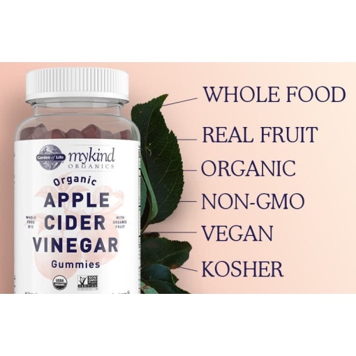 Garden of Life | Livets Have - Mykind Organics Apple Cider Vinegar Gummies - 60 Vegan Gummies - Image 7