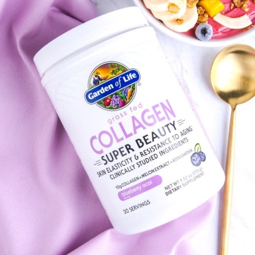 Garden of Life | Livets Have - Grass-Fed Collagen Super Beauty, Blueberry Acai - 270g - Image 8