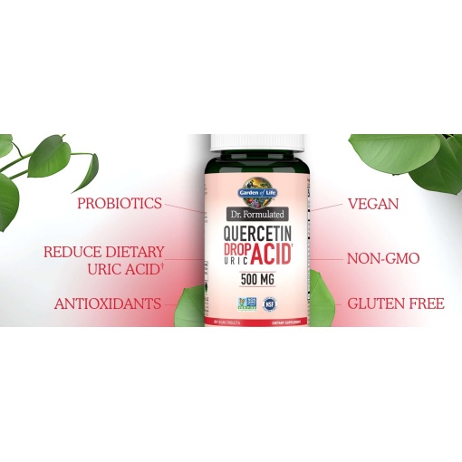 Garden of Life - Dr. Formulated Quercetin to Lower Uric Acid - 60 Tablets - Image 8