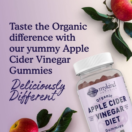 Garden of Life - Mykind Organics Apple Cider Vinegar Diet Gummies - 63 Vegan Gummies - Image 5