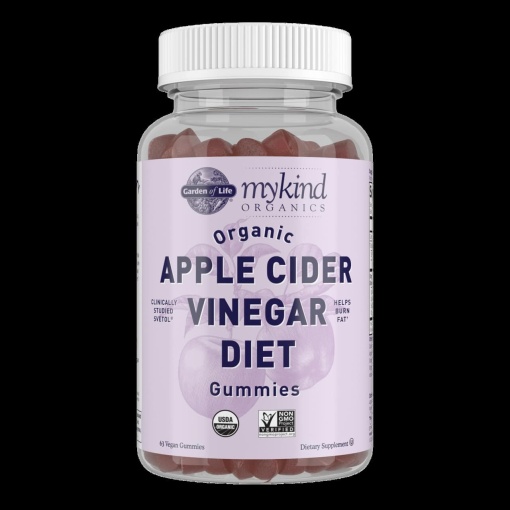 Mykind Organics Æblecidereddike Diæt Gummies - 63 veganske gummier