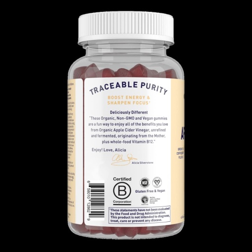 Garden of Life - Mykind Organics Apple Cider Vinegar Energy Gummies - 63 Vegan Gummies - Image 3