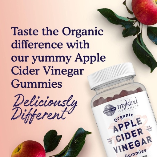 Garden of Life | Livets Have - Mykind Organics Apple Cider Vinegar Gummies - 60 Vegan Gummies - Image 5