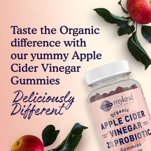 Garden of Life - Mykind Organics Apple Cider Vinegar with Probiotics - 60 Vegan Gummies - Image 5