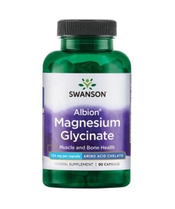 Swanson - Albion Chelateret Magnesium Glycinat - 90 kapsler