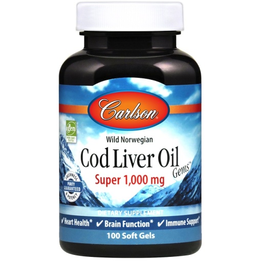 Wild Norwegian Cod Liver Oil Gems