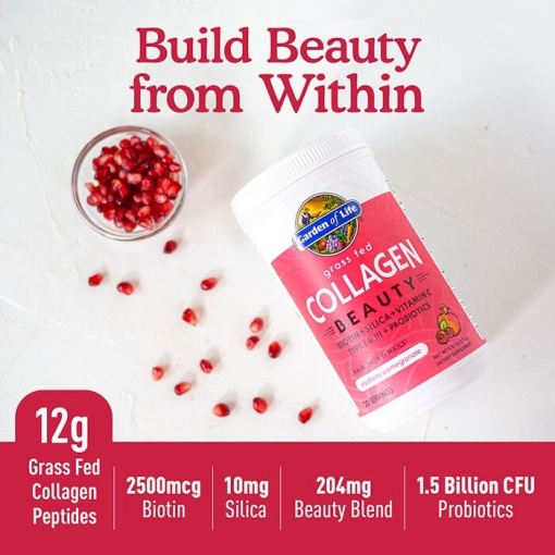 Garden of Life - Grass Fed Collagen Beauty, Cranberry Pomegranate - 270g - Image 3