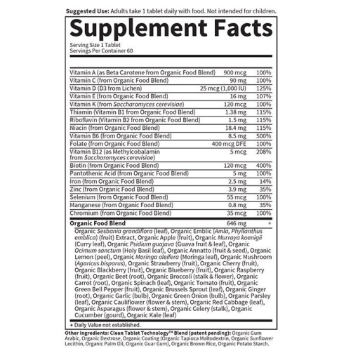 Garden of Life - Mykind Organics Women's Multivitamin - 60 Vegan Tablets - Image 2