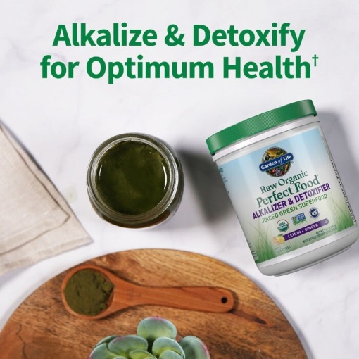 Garden of Life - Raw Organic Perfect Food Alkalizer & Detoxifier, Lemon Ginger - 282g - Image 6