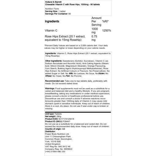 1000mg - 90 tabletter