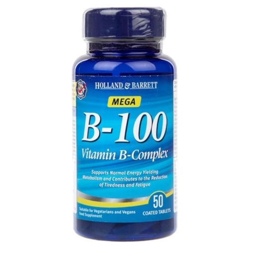 mega b-100 vitamin b-kompleks - 50 kapsler