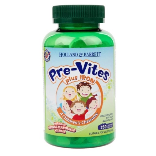 PreVites med jern - 250 tyggetabletter