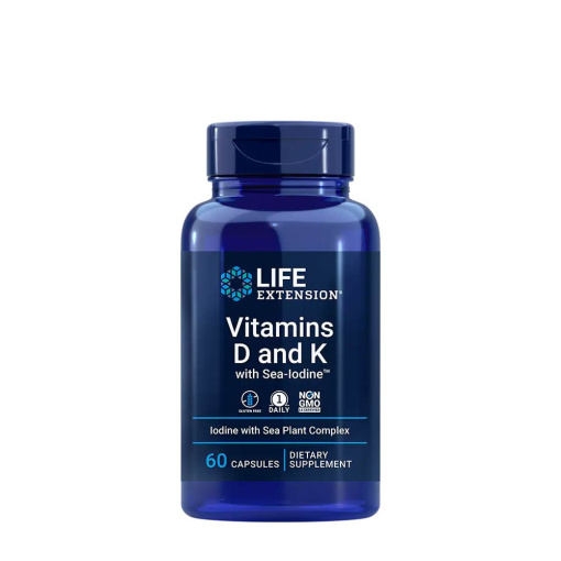 Vitamins D and K with Sea-Iodine - 60 caps