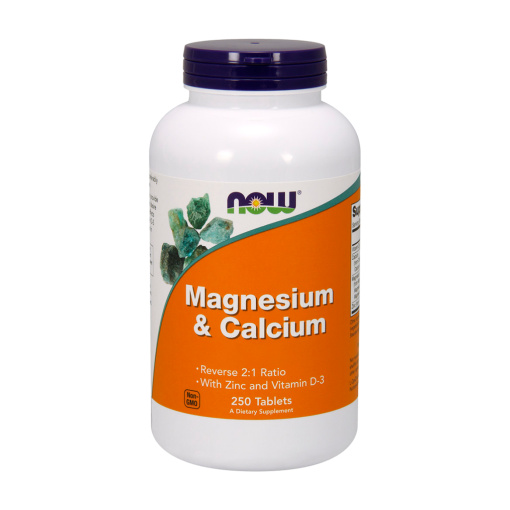 NOW Foods - Magnesium & Calcium with Zinc and Vitamin D3 - 100 tablets - Image 2