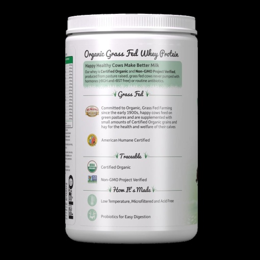 Garden of Life - Organic Grass-Fed Whey Protein - Chocolate Cocoa - 396 g - Image 3