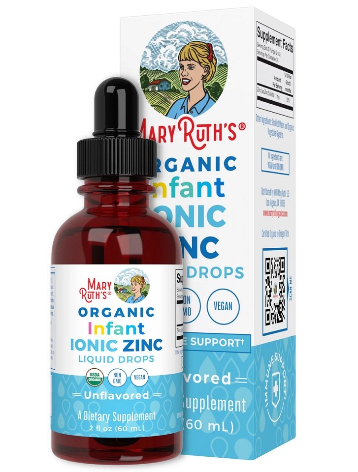 Økologiske Ioniske Zink Dråber til Spædbørn - 60 ml