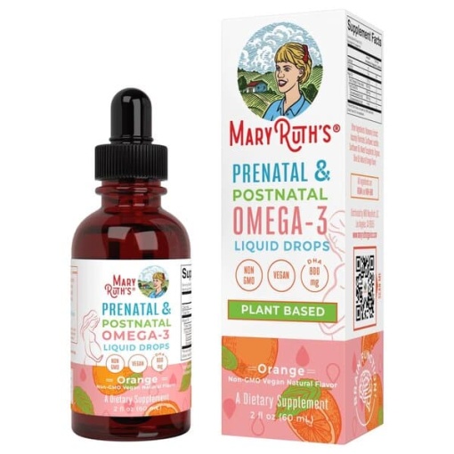 Prænatale og postnatale Omega-3 flydende dråber