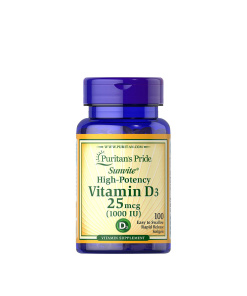 Puritan's Pride Vitamin D3 1000 IU (100 Softgels)