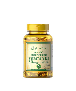Puritans Pride Vitamin D3 2000 IU (200 Softgels)