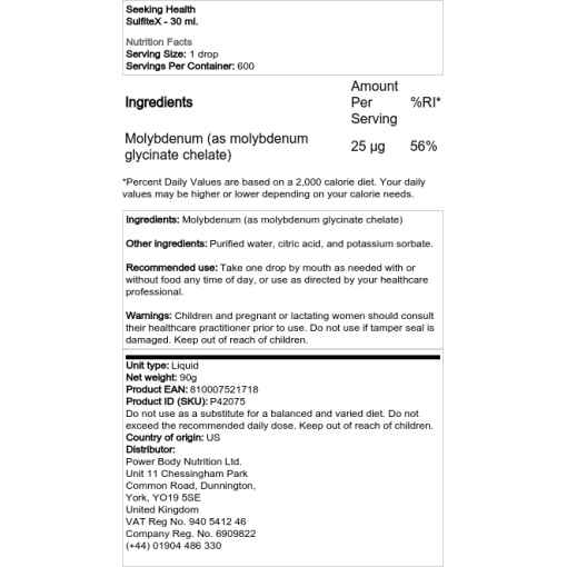 Seeking Health - SulfiteX - 30 mL - Image 2