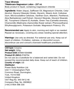 TMSkincare Magnesiumlotion - 237 ml