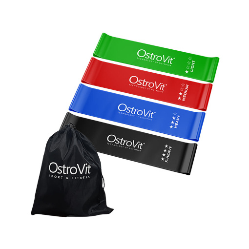 Ostrovit Training Bands 4 pcs + bag (1 pc)