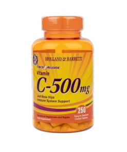 c-vitamin med tidsbegrænset frigivelse med bioflavonoider