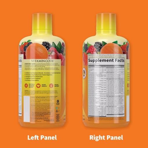 Garden of Life - Vitamin Code Liquid Multivitamin, Orange Mango - 900 ml - Image 3