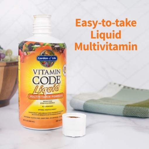 Garden of Life - Vitamin Code Liquid Multivitamin, Orange Mango - 900 ml - Image 5