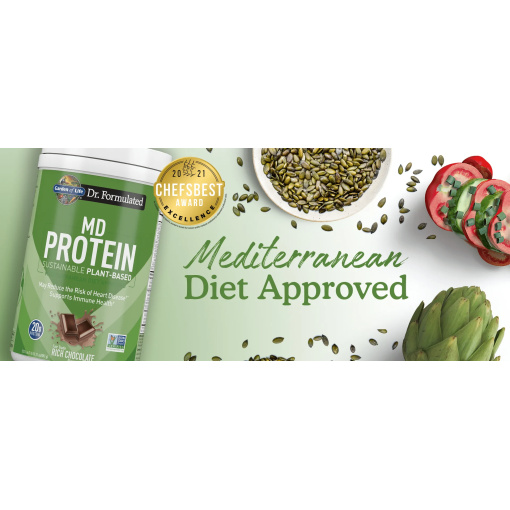 Garden of Life - Dr. Formulated MD Protein Sustainable Plant-Based Powder, Rich Chocolate - 882g - Image 7