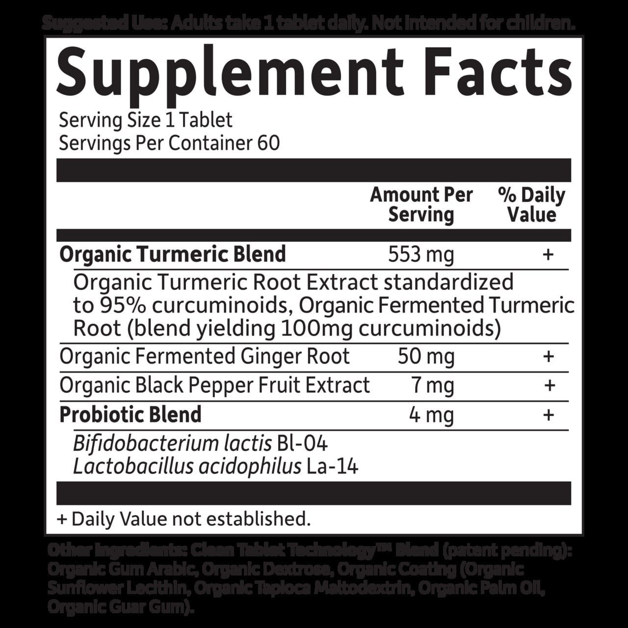 Garden of Life - Mykind Organics Extra Strength Turmeric Tablets - Image 2