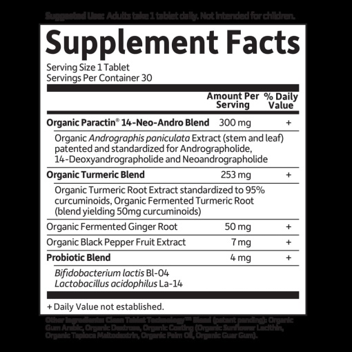 Garden of Life - Mykind Organics Turmeric Pain Relief 30 Tablets - Image 2
